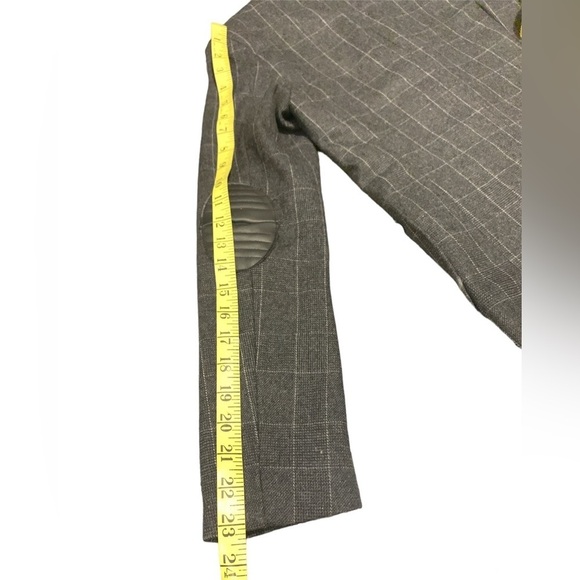 Maison Scotch Plaid Check Wool Equestrian Blazer - Picture 5 of 12